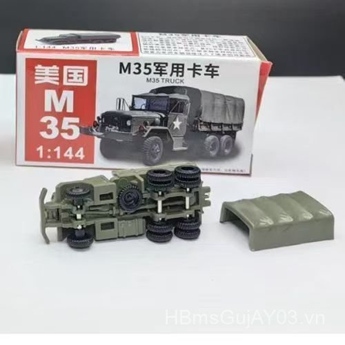 Sản phẩm mới 4D Quân Sự Mẫu 1 / 144 Thép Bóng Xe Tăng M35 Thẻ Quân Sự BTR-80 Xe Ô Tô Đồ Chơi