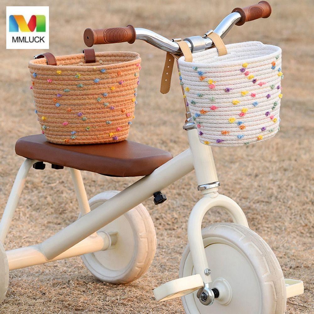 MMLUCK Giỏ trước tay lái MMLUCK cho xe đạp - Dung tích lớn, màu trơn