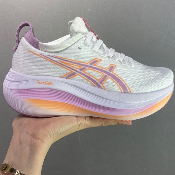 Asics Gel Nimbus 27 Giày Chạy Bộ Nam Nữ Nimbus 27 Giày Thể Thao Hấp Thụ Sốc 1012B753-101