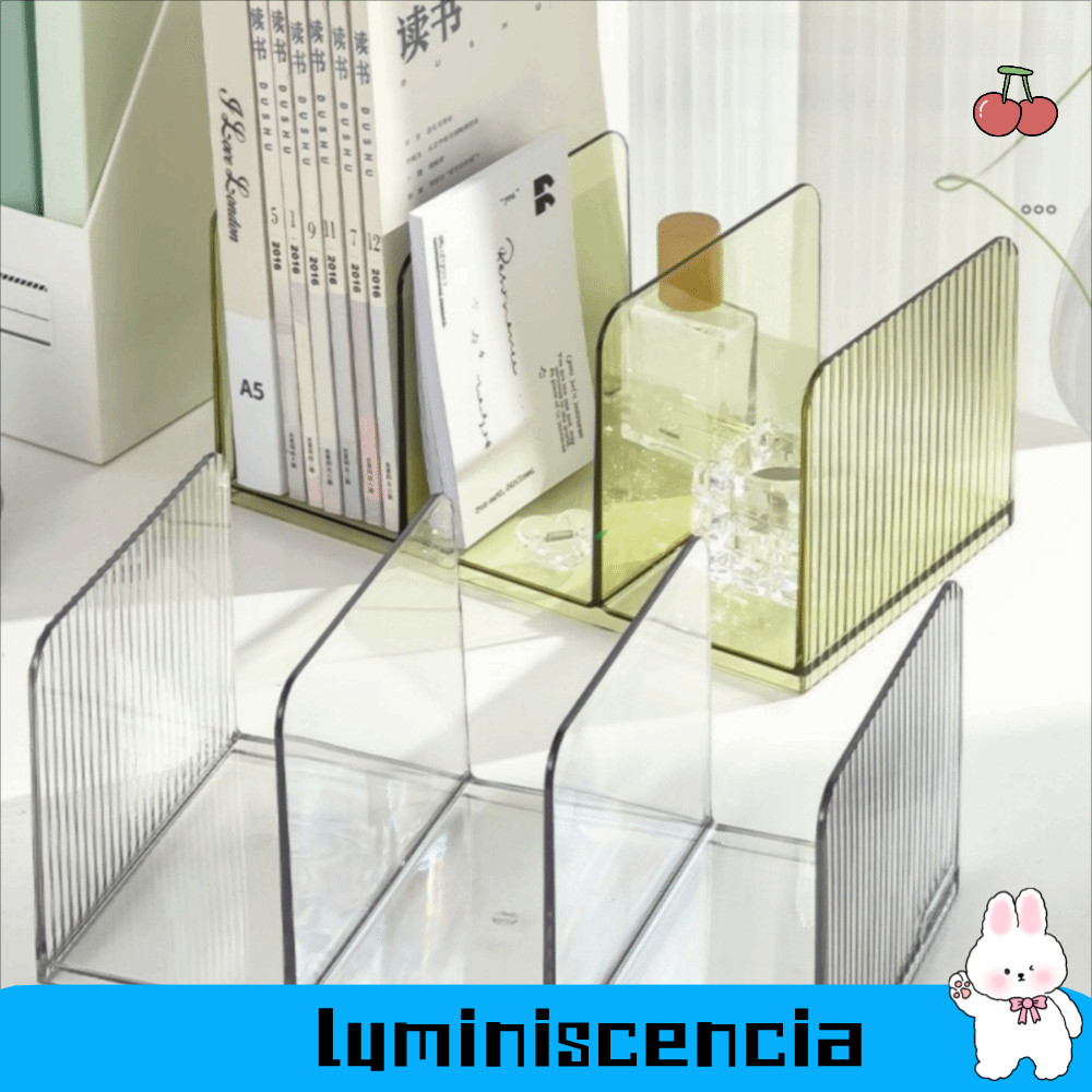 Giá đỡ sách LUMINISCENCIA, Giá sách trong suốt, Giá đỡ sách PET Trang trí máy tính để bàn