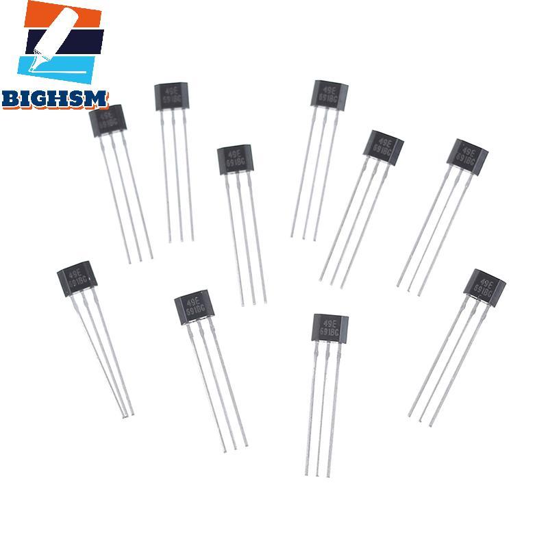 [BIGHSM] 10 chiếc Cảm biến Hall element 49E OH49E SS49E Cảm biến tuyến tính Hall