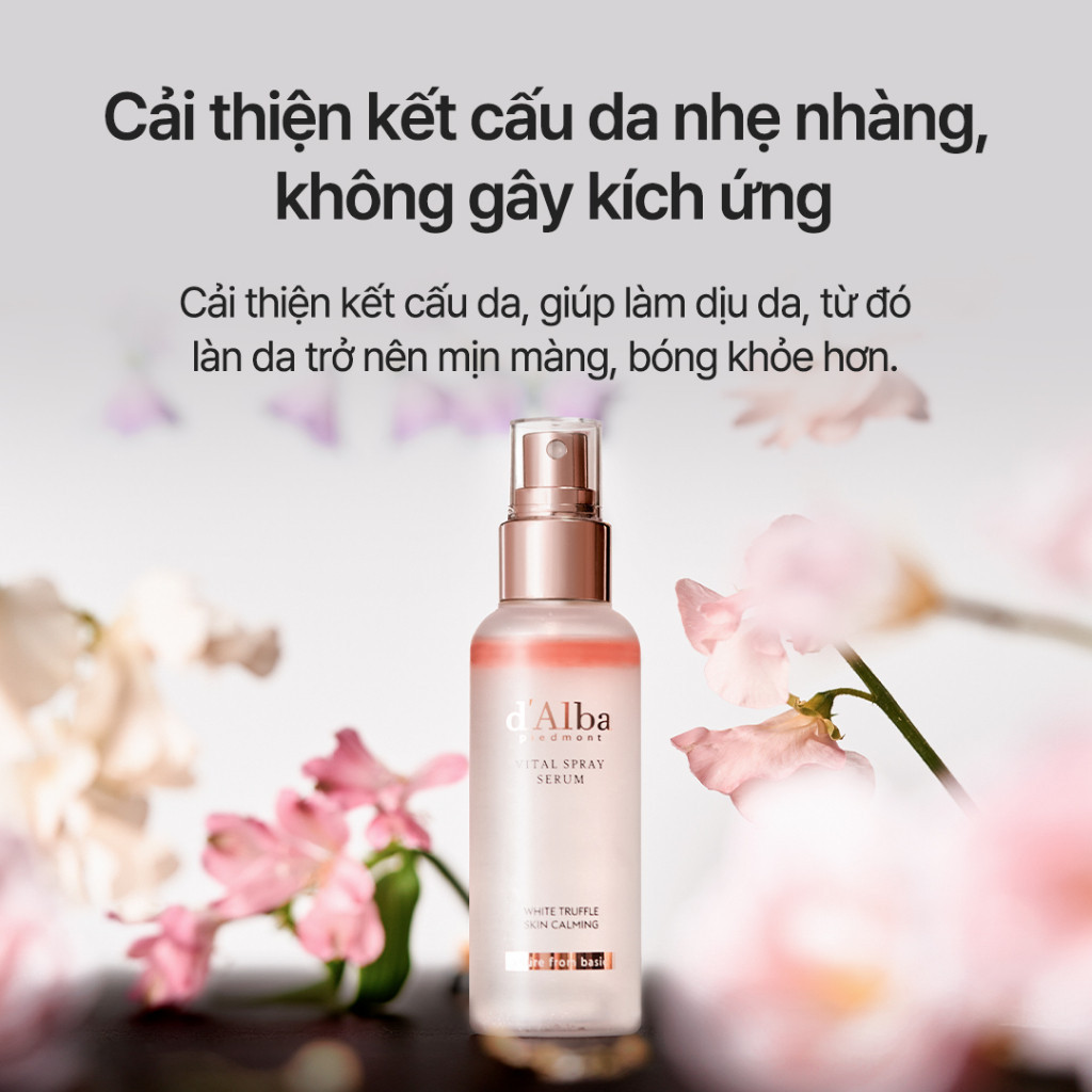 d’Alba Xịt Khoáng Nấm Truffle – Giữ Da Ẩm Mượt, Tăng Độ Sáng Tự Nhiên