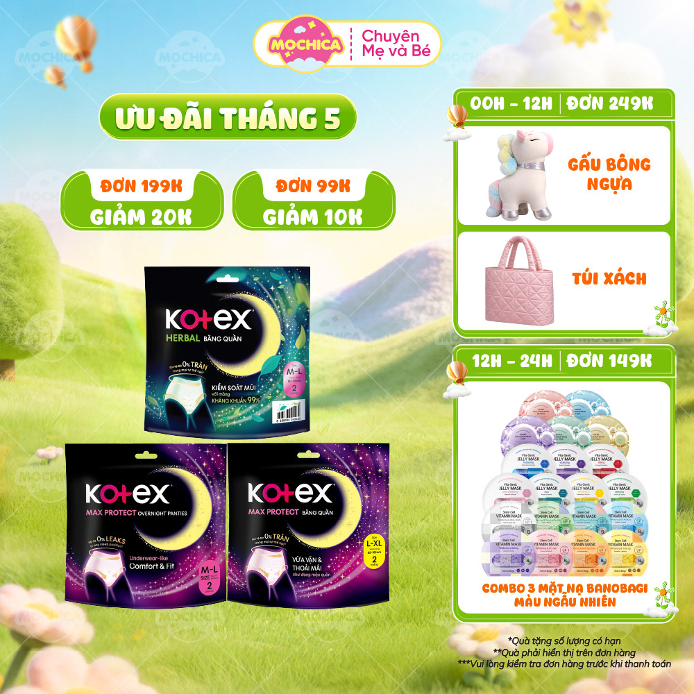Băng vệ sinh Kotex ban đêm dạng quần - Mochishop _Mochica