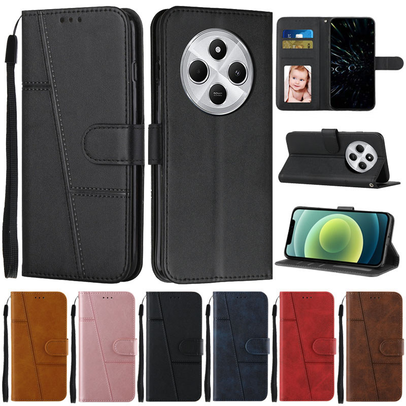 Dành Cho Xiaomi Poco C75 Ốp Lưng Ví Lật Sách Cho Xiomi POCO C75 Vỏ Điện Thoại PocoC75 C 75 C65 Vỏ Bả