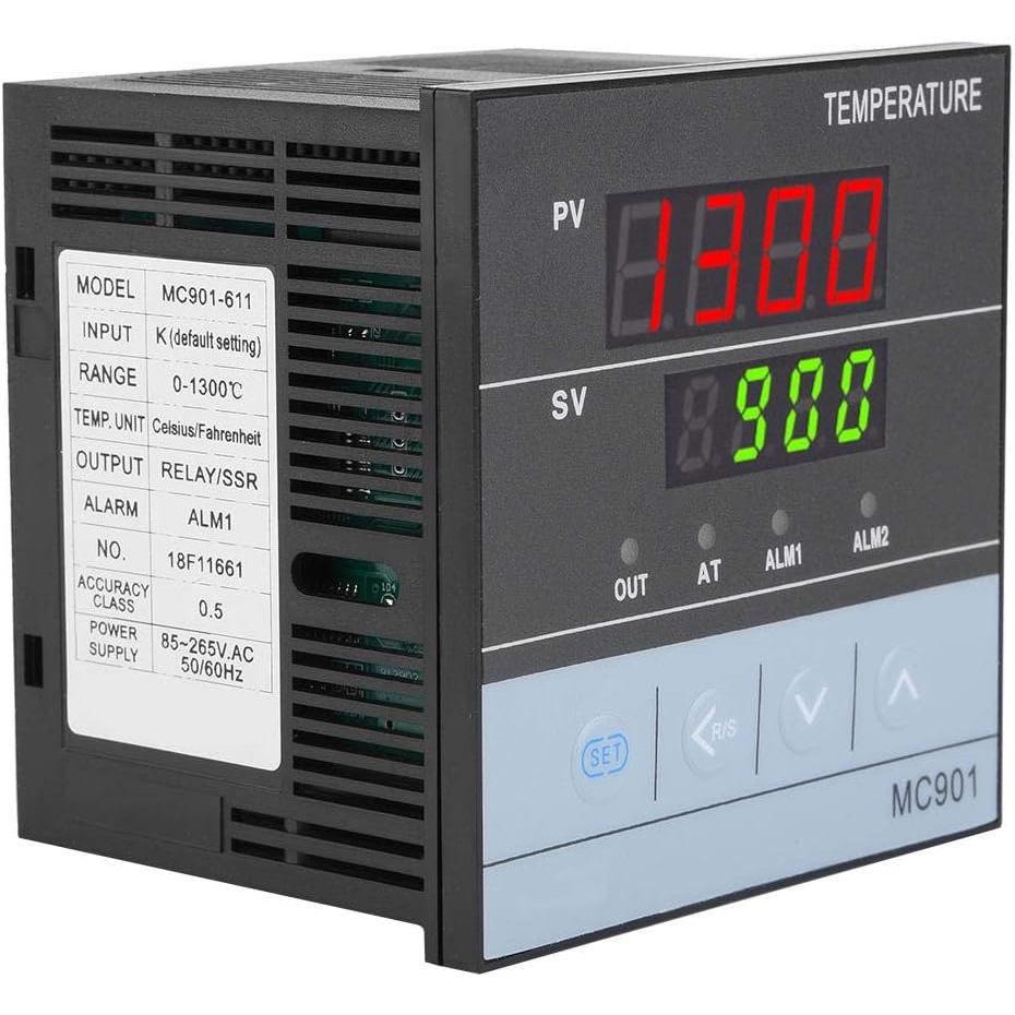 Bộ điều khiển nhiệt độ kỹ thuật số MC901, Bộ điều chỉnh nhiệt loại PID K PT100 Rơle đầu vào cảm biến
