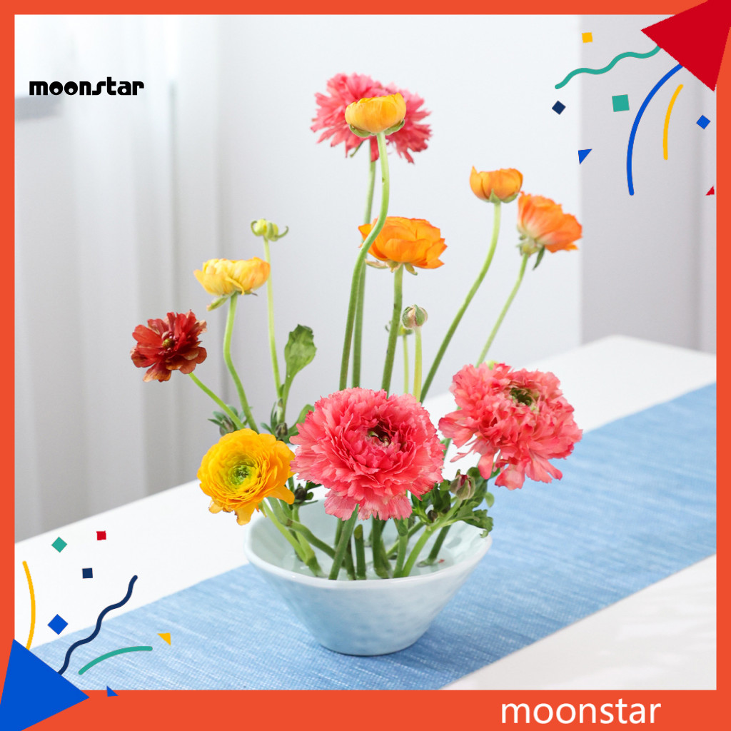 MOO Tối Giản Hoa Sắp Xếp Bát Hoa Độc Đáo Ếch Đĩa Nhật Bản Ikebana Bình Gốm Hoa Ếch Bát Cho Văn Phòng