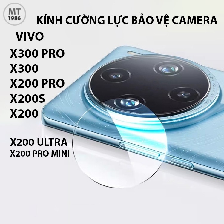 Kính Cường Lực CAMERA Vivo X300 Pro/ X300/ X200 Pro/ X200 PRO MINI/ X200 ULTRA/ X200S/ X200 Trong Su