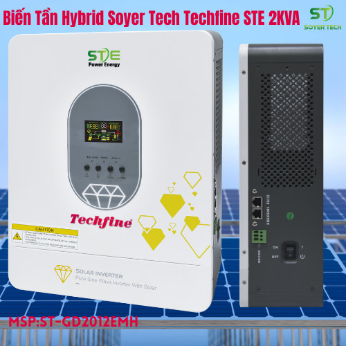 Biến tần Hybrid SOLAR INVERTER  STE-Techfine 12v-2KVA-220VAC 50Hz 60Hz- 30VDC-500VDC-ED3024EMH Soyer
