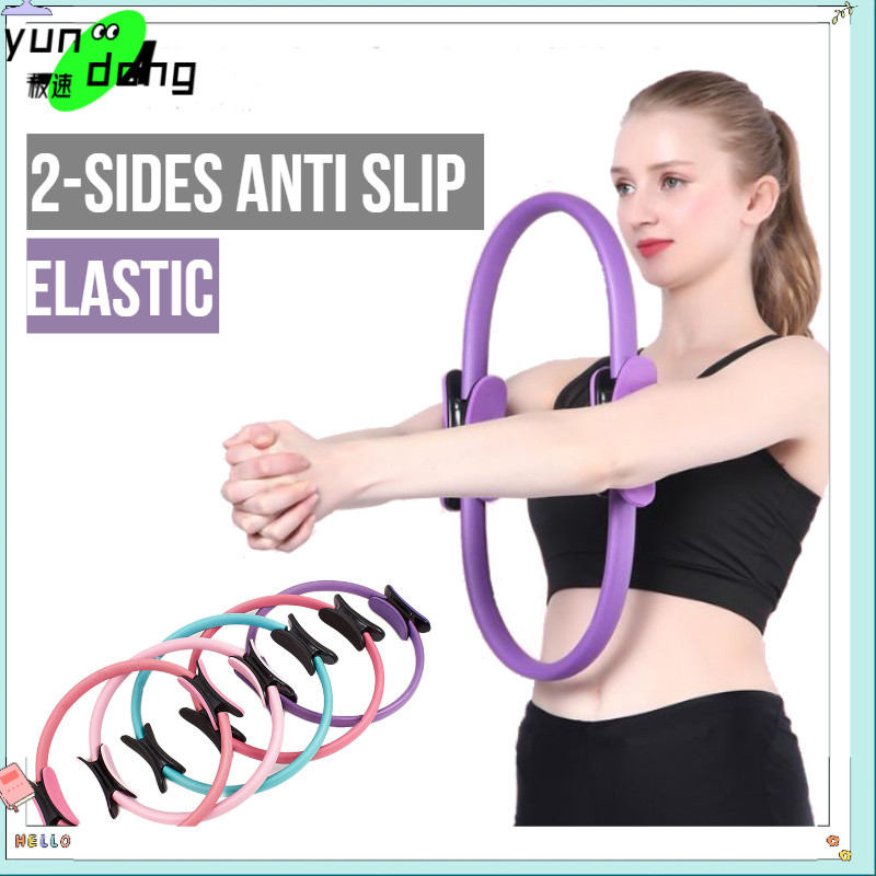 38CM Dual Grip 40lbs Chống Kháng Vòng Pilates Con Lăn Pilates Nhẫn 40lbs Linh Hoạt Bền Sợi Thủy Tinh