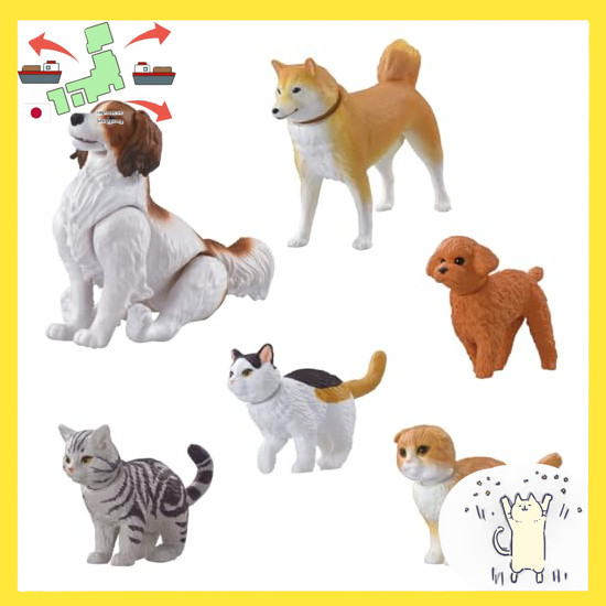 [Japanese Version] TAKARA TOMY Ania Wannyannyanigiyaka Set Animals Dinosaurs Toys 3 years and up