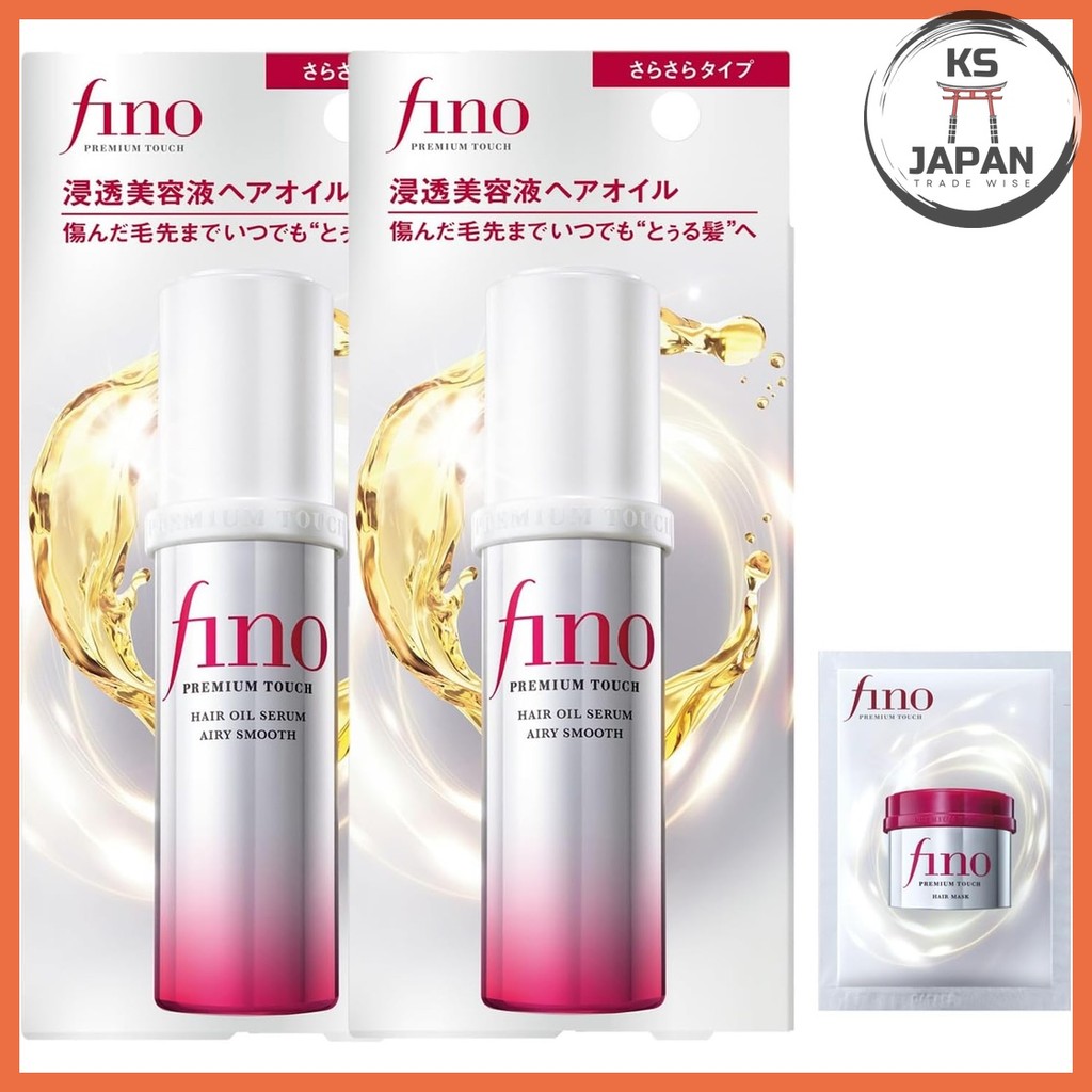 Fino [Bulk Purchase] Premium Touch Penetrating Serum Hair Oil (Airy Smooth) 70ml x 2 Hair Care Damag