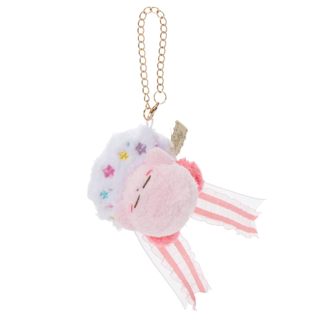 Kirby trên đám mây dây đeo, gấu bông Kirby cao khoảng 20cm.