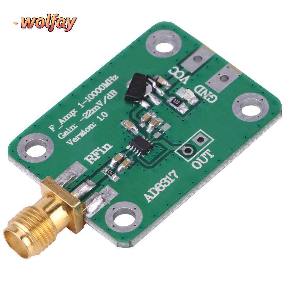 Đồng hồ đo công suất đầu ra nhật ký WOLFAY, DC 7-15V 1M-10000 MHz AD8317 Máy dò logic Phát hiện nguồ