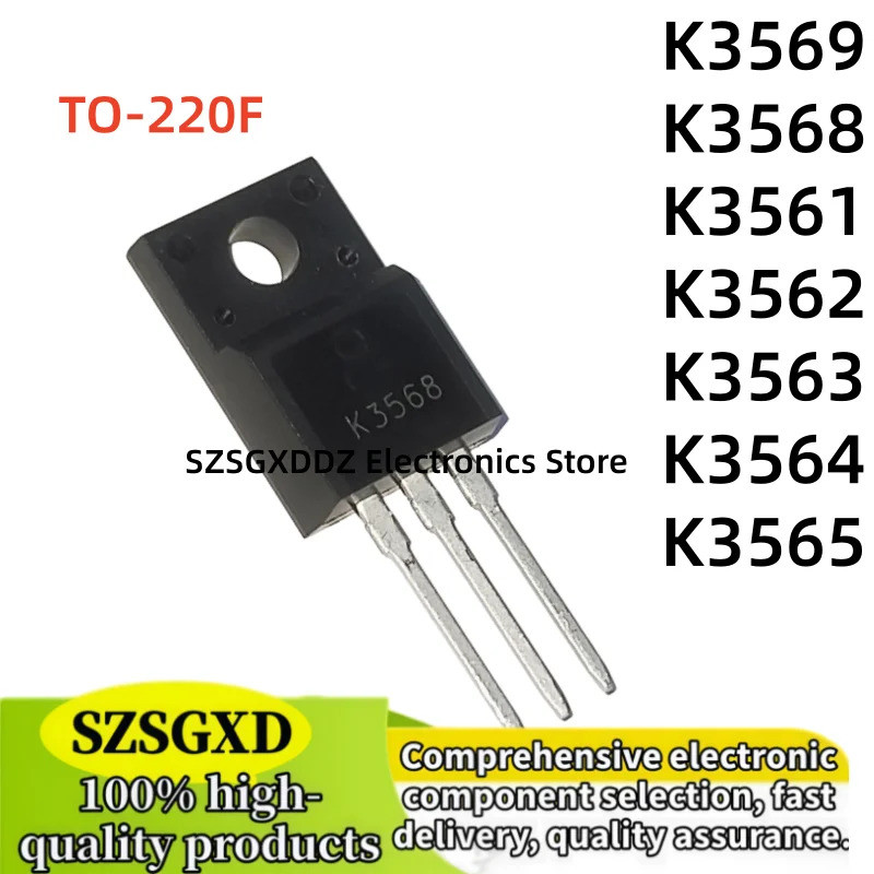 5 Chiếc K3569 K3568 K3561 K3564 K3565 K3562 K3563 K3566 TO-220F Hiệu Ứng Trường Transistor