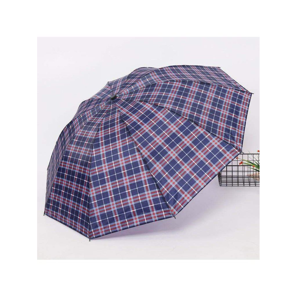 ô gấp gọn mini ô mini bỏ túi Ô lưới gấp ba lần 10 xương kép chống gió gấp đôi ô gấp kép nắng mưa