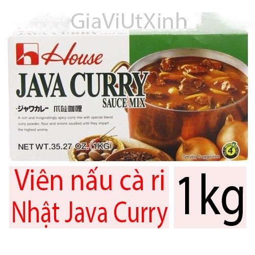 [NỘI ĐỊA NHẬT] VIÊN NẤU CÀ RI NHẬT JAVA CURRY 1KG - HOUSE FOODS ..