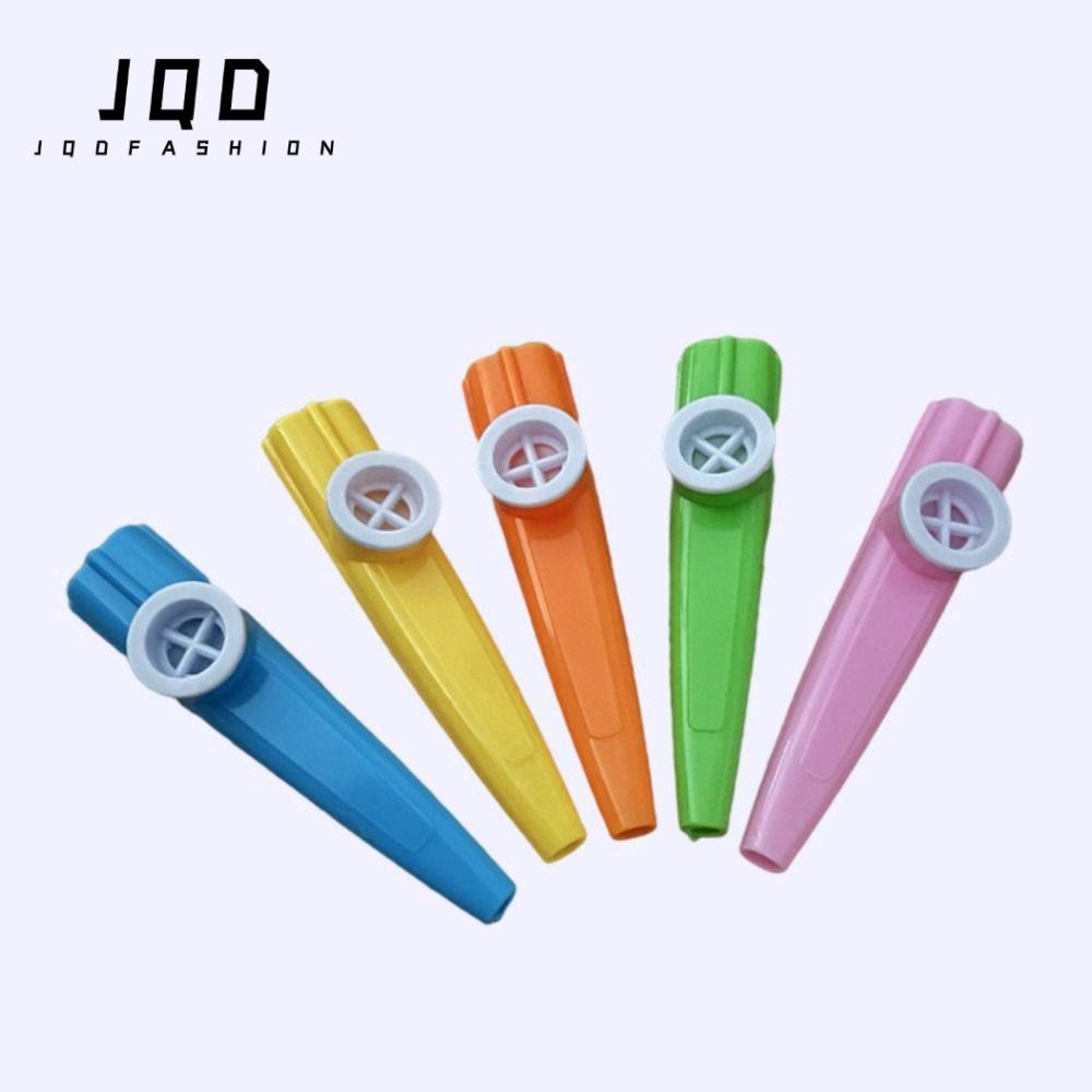 JQD Kazoo Sáo, 1 / 5 / 10 Chiếc Kazoo Nhựa, Còi Anh Nhiều Màu Sắc Ngộ nghĩnh Nhạc Cụ Trẻ Em
