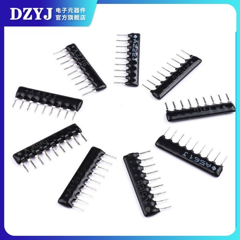 Điện trở 9 chân 9P A103J / 102G 1K2.2 K4.7 K5.1 K10K 100 220 33