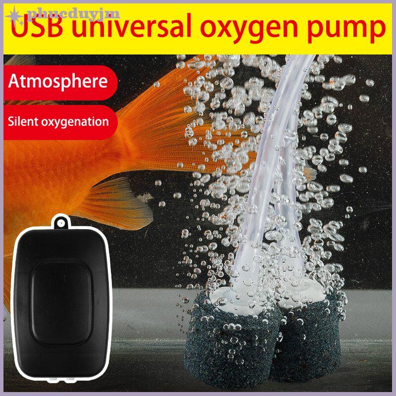 Phu USB mini Aquarium Air Pump Kit oxy bơm đơn giản VN