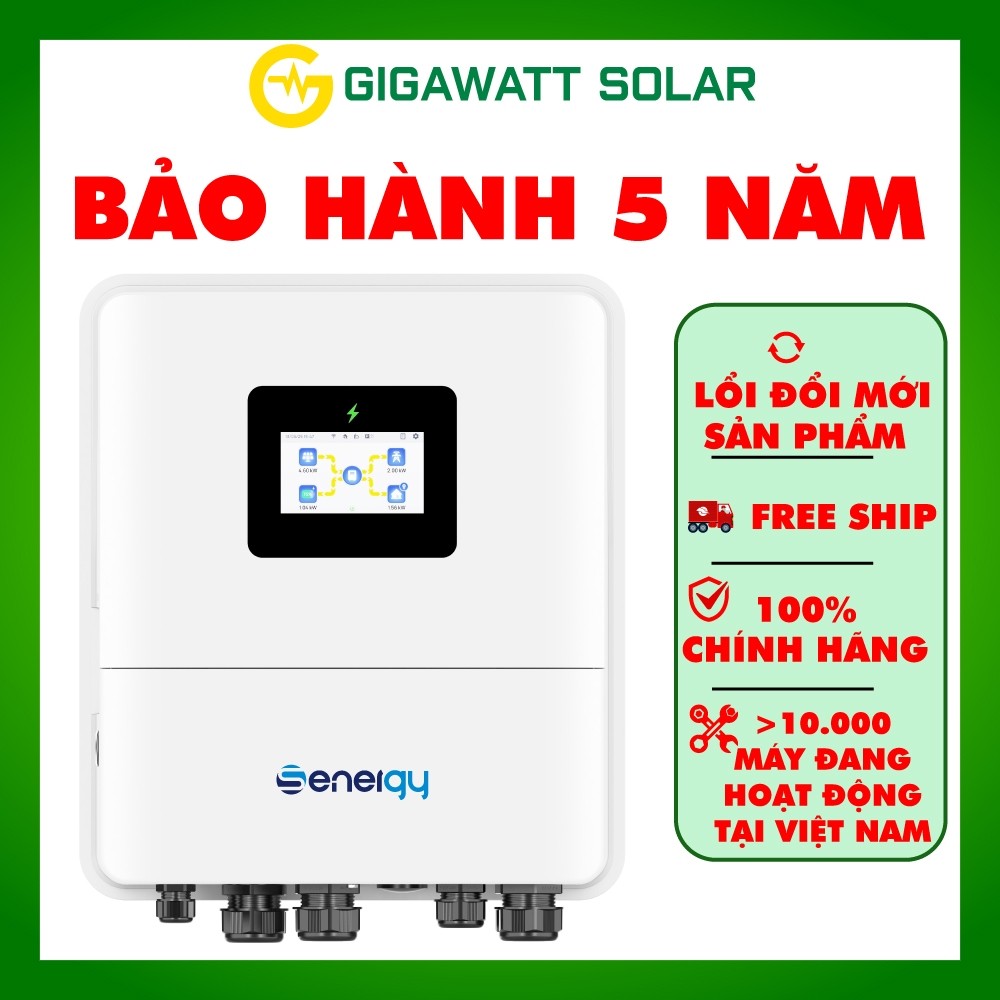 Inverter Hybrid Senergy 6kW SE 6K ECO-CT ngoài, bh 5 năm