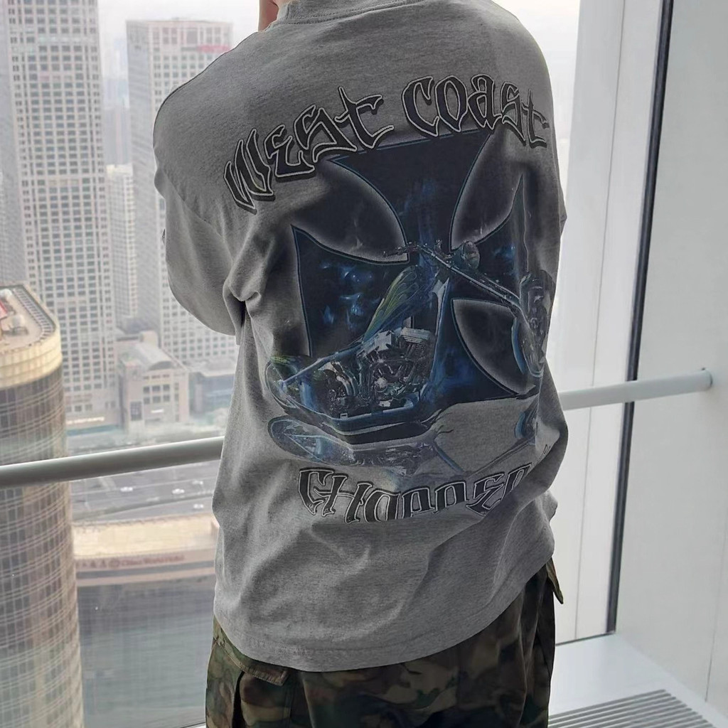 C1UF Weat Coast Smoke Machine Car Limited Edition Wash Water vintage Vintage Casual Retro Loose Coup