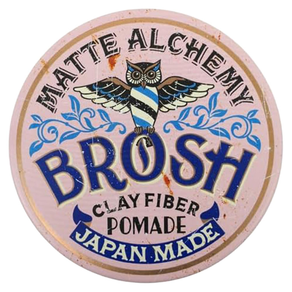 BROSH CLAY FIBER POMADE Không bóng, giữ nếp trung bình