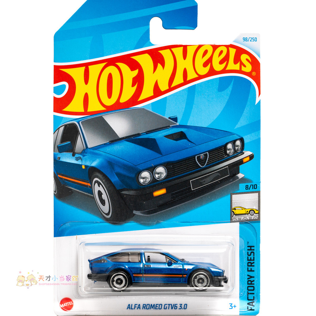 Không. 98 ALFA ROMEO GTV6 3.0 Alpha ROMEO Blue Hot Wheels NHÀ MÁY FR