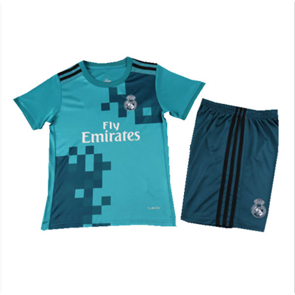 Áo Thể Thao Retro Real Madrid 2017-2018 cho Trẻ Em, Kích cỡ 16-28
