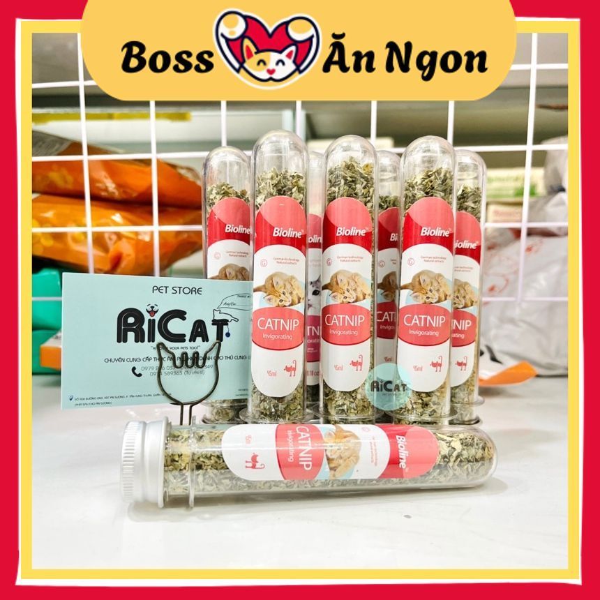 Cỏ Mèo CATNIP BIOLINE Cỏ Khô Cho Mèo Giúp Giảm Stress - Dạng Ống