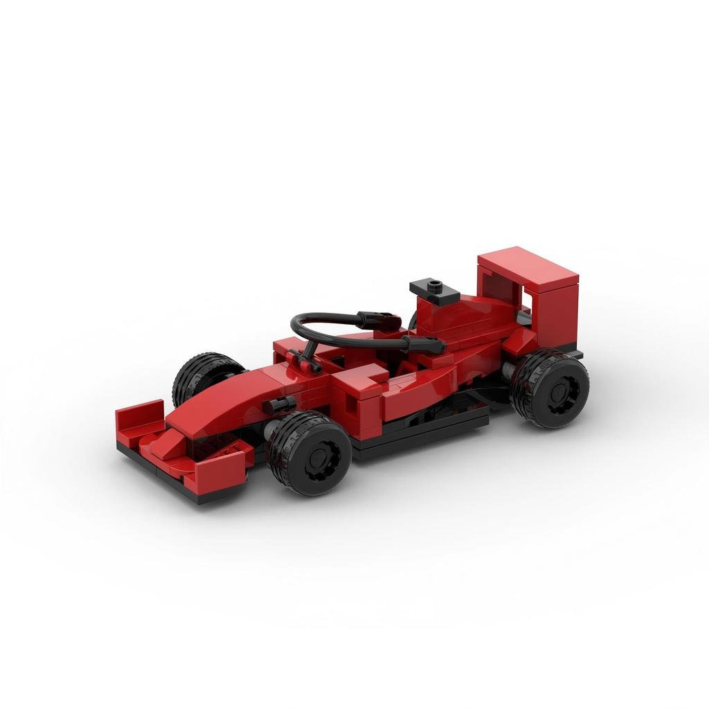 Tương thích với Lego MOC-6054 Ferrari SF1000 Bộ lắp ráp mô hình xe công thức Nam2512151511