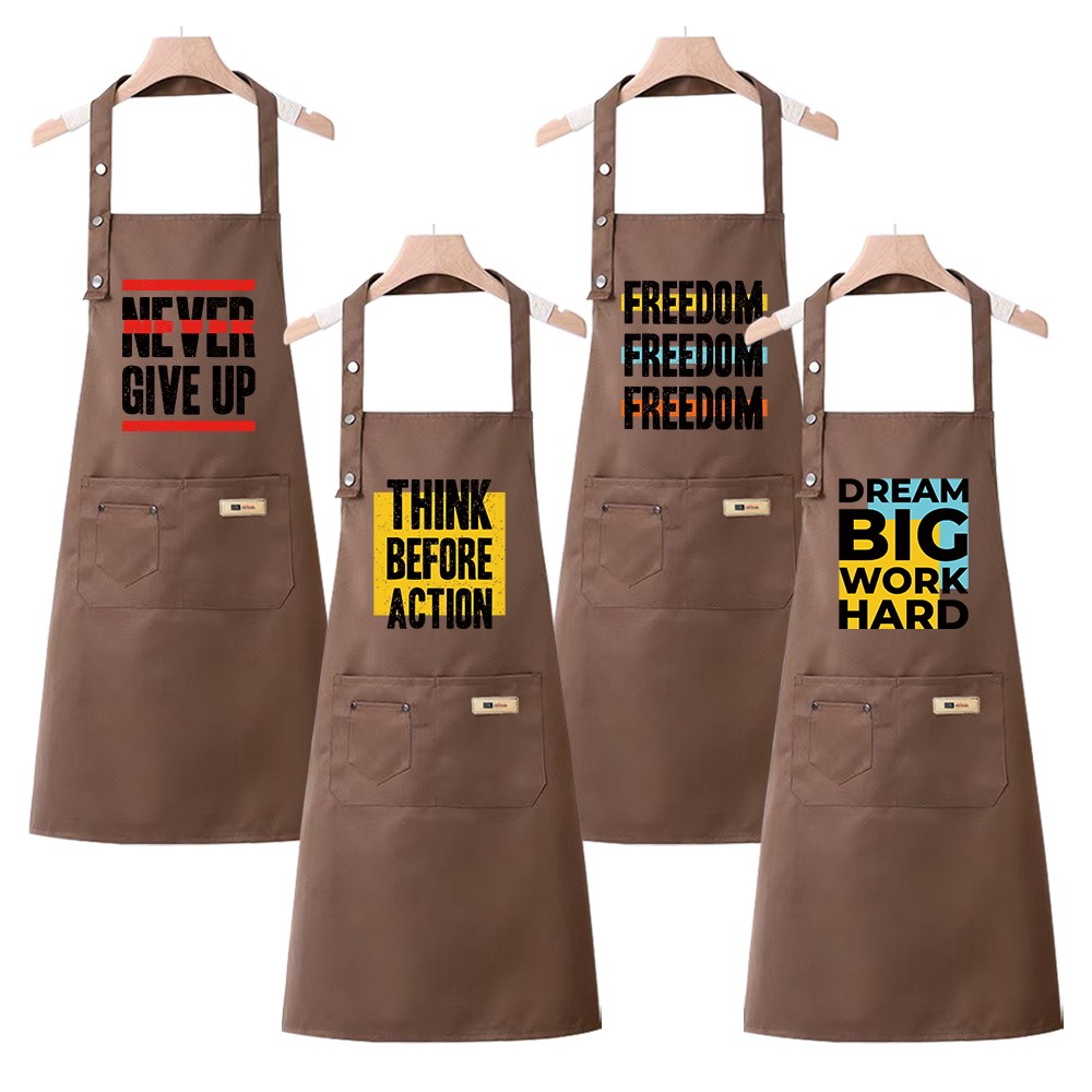 Kitchen household Sleeveless halter apron Hot selling in Vietnam Gardening apron Waterproof and oil-