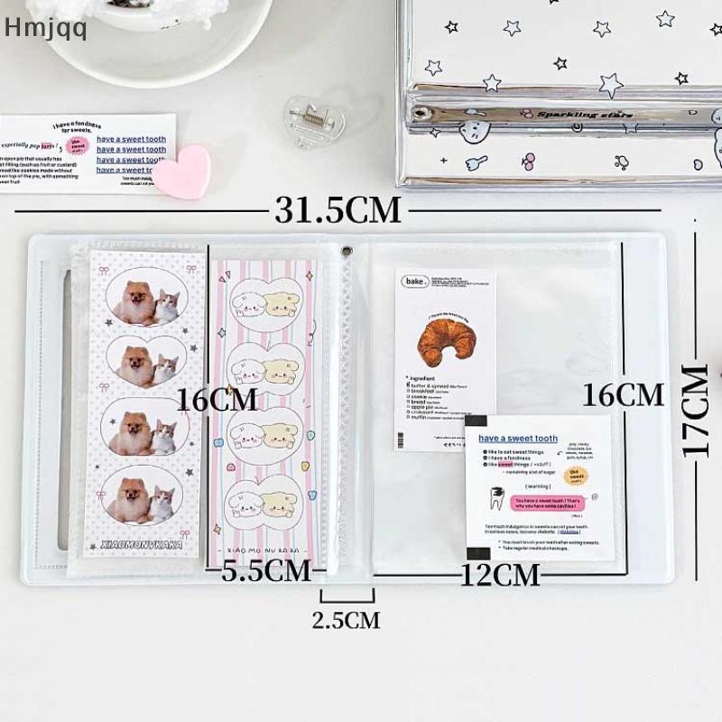 Hmjqq Cartoon 4 Grid Idol Card Photo Booth Album For 40 Pcs 2x6 Inch Photo Strips Bookmark 20 Pcs 4x