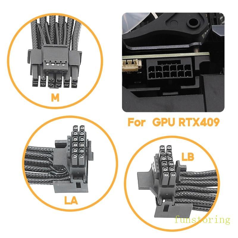 Card đồ họa vui nhộn 16PIN Nữ sang 3x8pin 4x8Pin Cáp nối dài PCI-E 5 0 12VHPWR