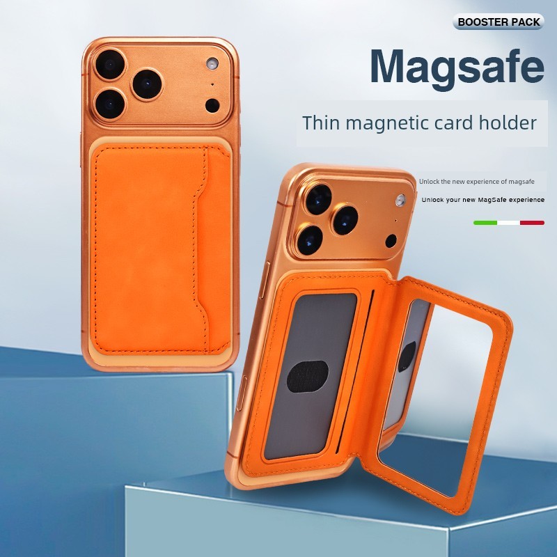 ví magsafe iphone ví magsafe Apple iPhone Magsafe Hộp đựng thẻ từ tính Da đa chức năng Hộp đựng thẻ 