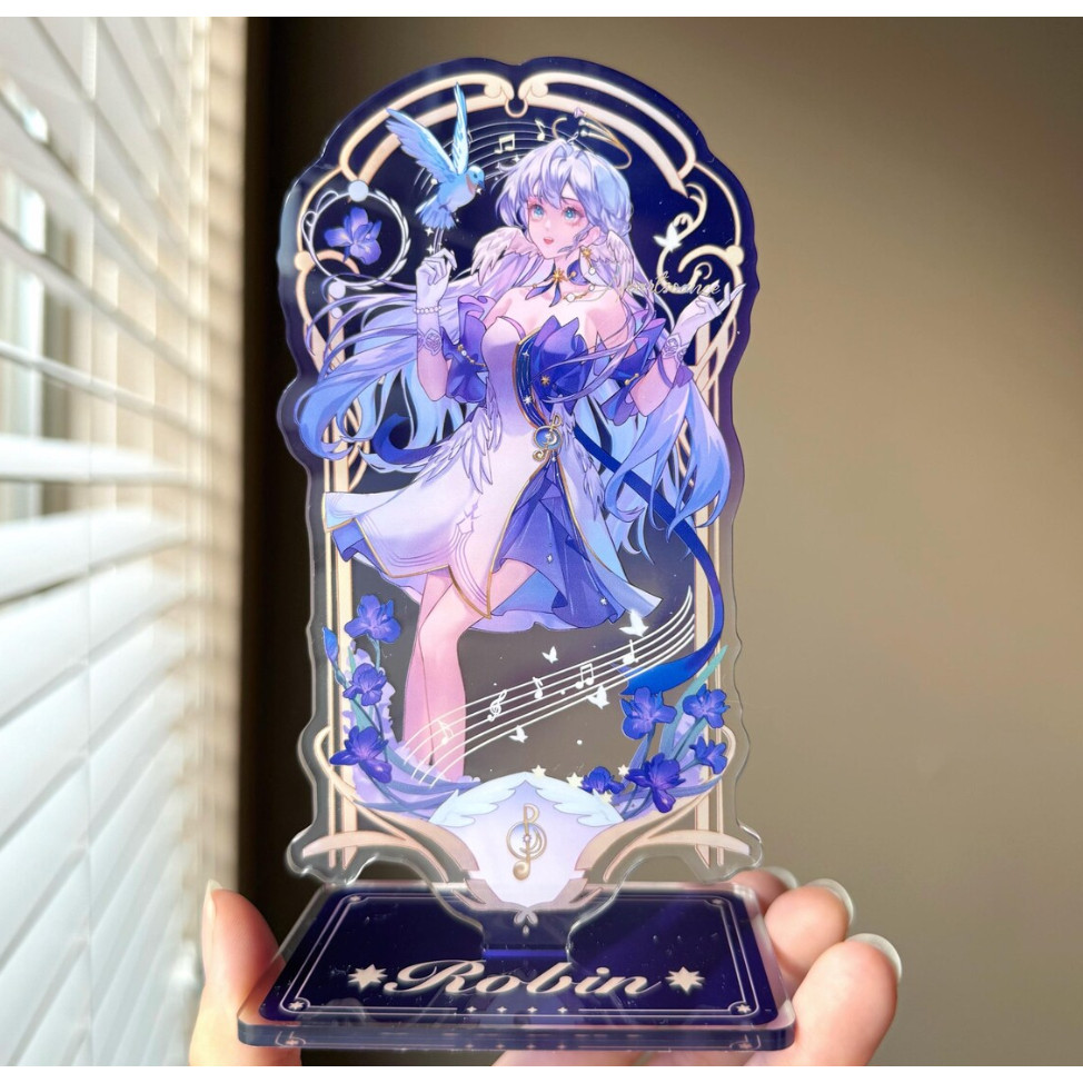 Honkai: Star Rail Robin Tarot Style Acrylic Standee Clear Anime Game Figure Display HSR Character Co
