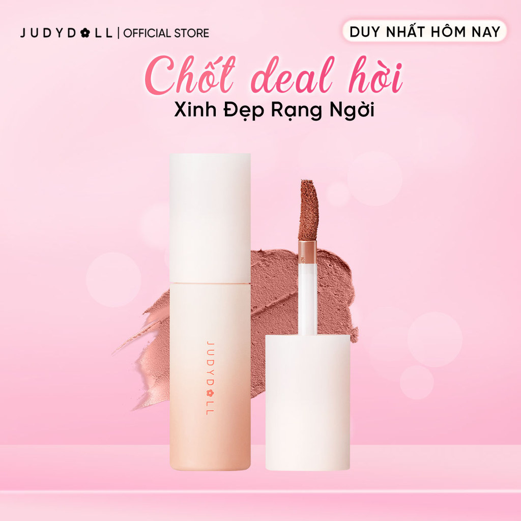 JUDYDOLL Son kem bùn Lip Mud Mịn lì Lâu trôi Che phủ vân môi Không dính cốc 3,3 g | BigBuy360 - bigbuy360.vn