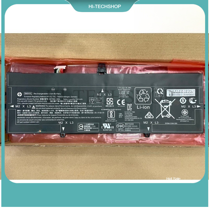 ⭐ [ZIN] Pin laptop H.P EliteBook x360 1030 G3, 1030 G4, BM04XL 56.2Wh