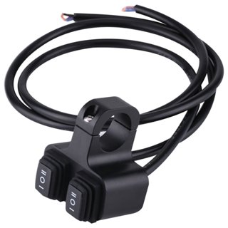 Công tắc tay lái xe máy, 7 / 8 "22mm 12V 16A Hợp kim nhôm CNC Tay lái xe máy gắn đèn pha bật / tắt Công tắc kép 3 chiều Phù hợp với tay lái 7 / 8"