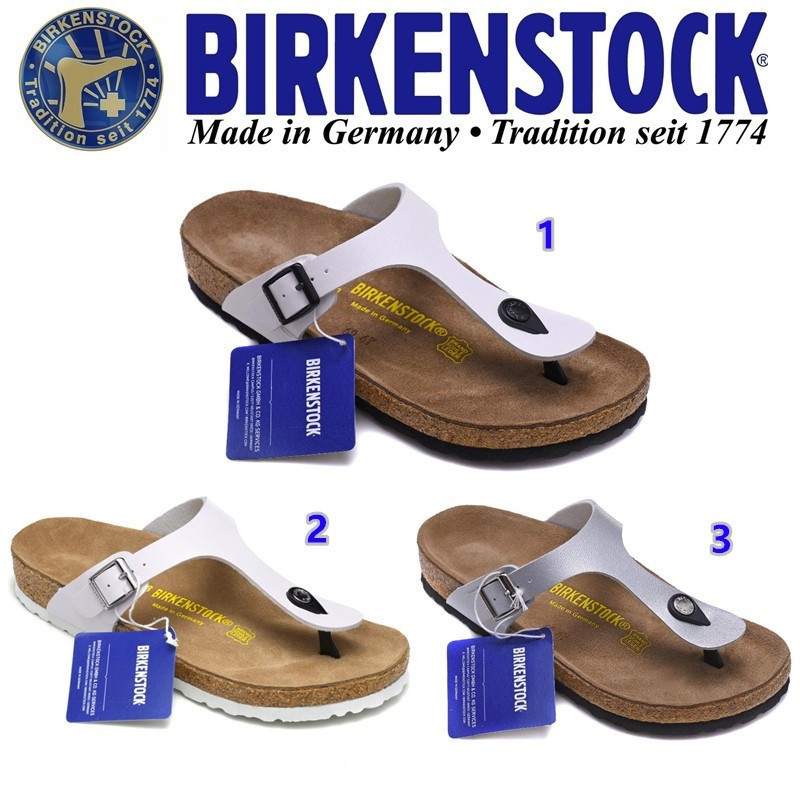 Birkenstock Man / Woman Classic Flip Cork Floops Gizeh Beach Shoes Series 34-46