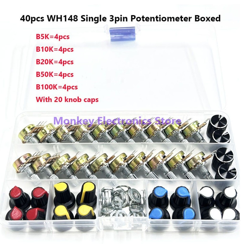 Mô hình áp suất đơn B5K / 10K / 20K / 50K / 100K với Bộ mũ 20 nút đóng hộp