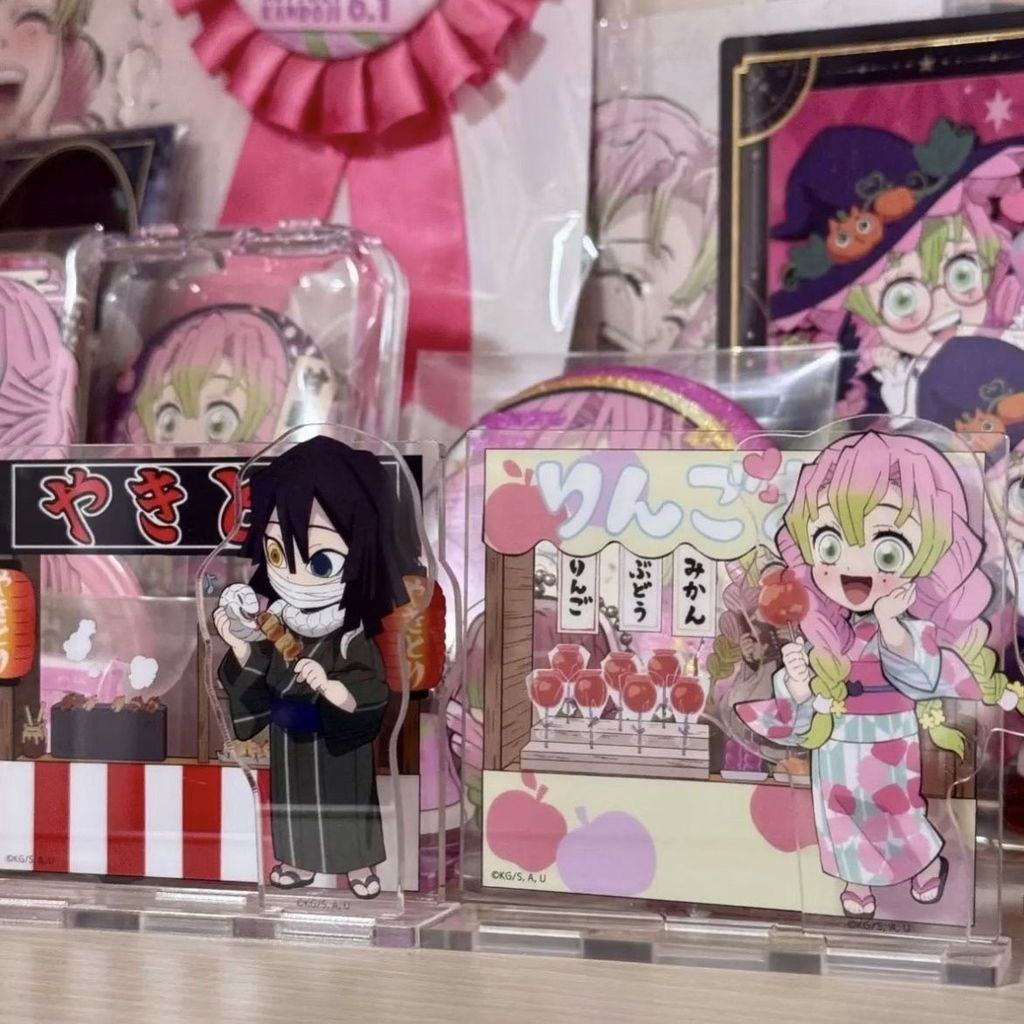 Demon Slayer Chủ Đề Mùa Hè Chibi Acrylic Standee - Mitsuri Kanroji Obanai Iguro - Love Serpent Hashi