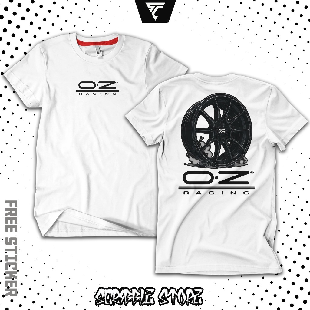Racing Wheels Oz Distro Xe Máy Áo Thun Microfiber Jersey
