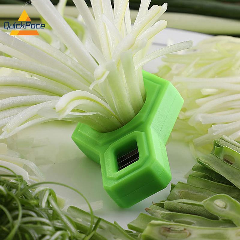 QuickPace Green Onion Cutter Scallion Slicer Thép không gỉ Scallion Slicer Tiện ích nhà bếp cho chín