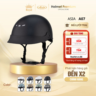  Mũ Bảo Hiểm Nửa Đầu A07 Lưỡi Trai Thời Trang Nam Nữ Vỏ Nhựa Abs Nguyên Sinh Lót Vải 