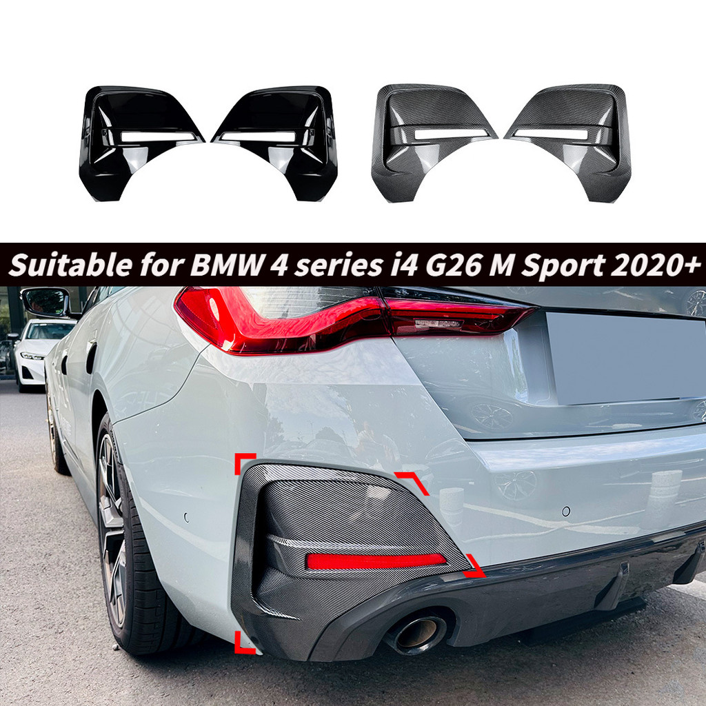 1 đôi / Dành cho BMW 4 Series i4 G26 M Sport 2020 + cản sau lỗ thông hơi spoiler xe sửa đổi nhãn dán