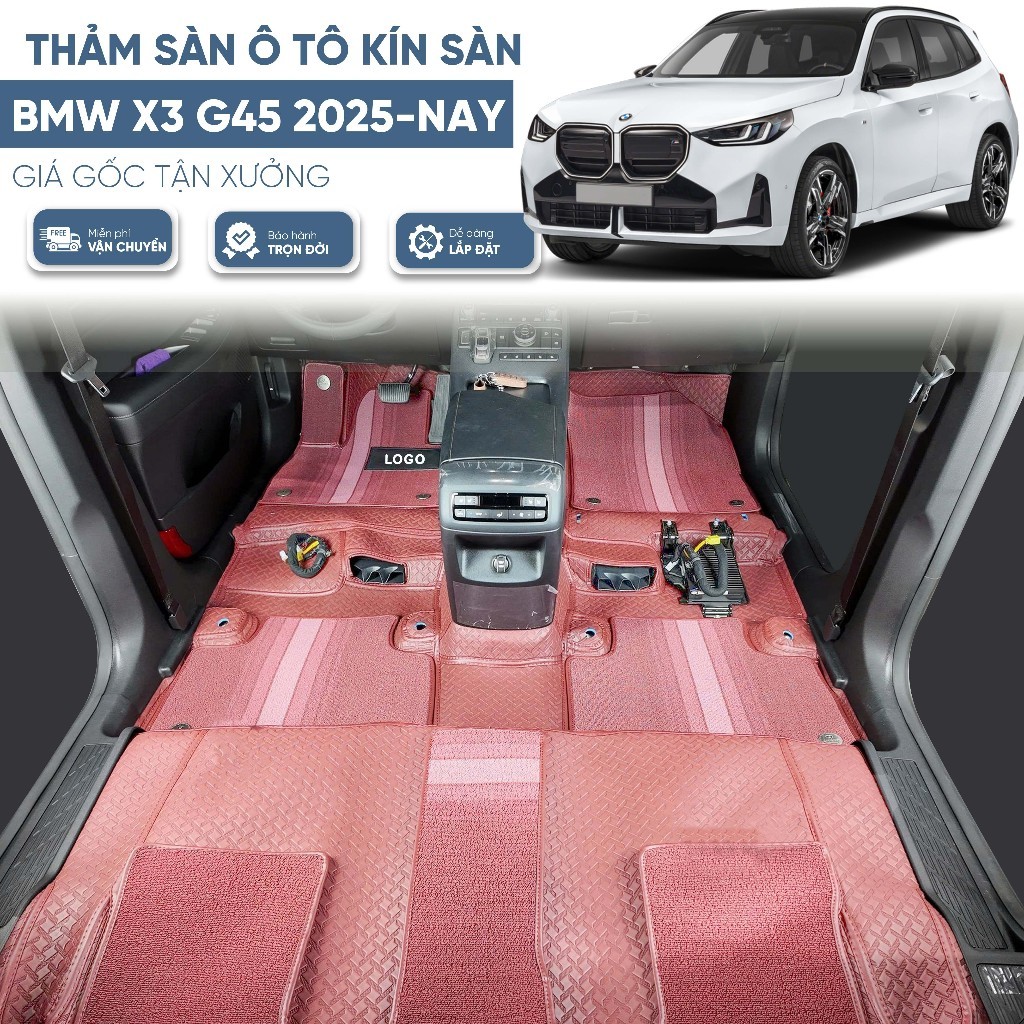 [MẪU MỚI] Thảm kín sàn 360 BMW X3 2025-nay G45 Chính hãng - Kín sàn 100% - BH trọn đời