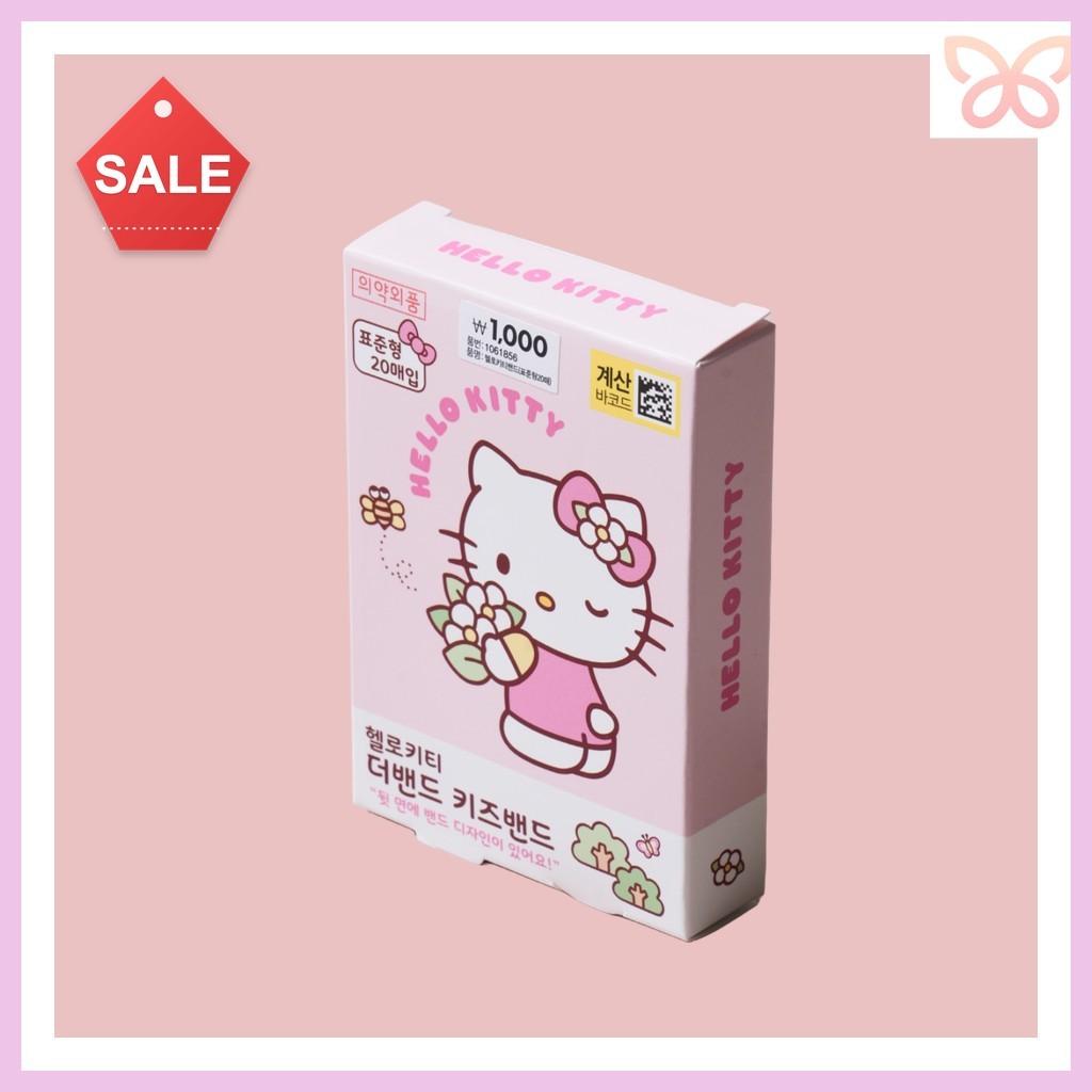 [daiso] Dây Hello Kitty, Loại tiêu chuẩn, 20 cái/ Dây Hello Kitty Hàn Quốc/ Thiết kế dễ thương/ Xác 