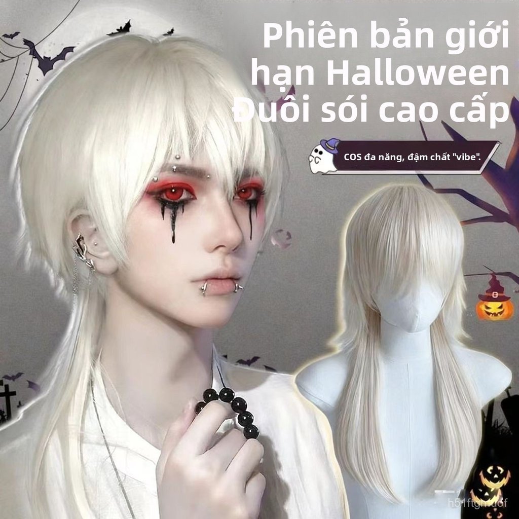 Toc Gia Mullet Nam Mau Bach Kim Cosplay Sieu Thom Ngon Dam Da Giai Sau An Lien