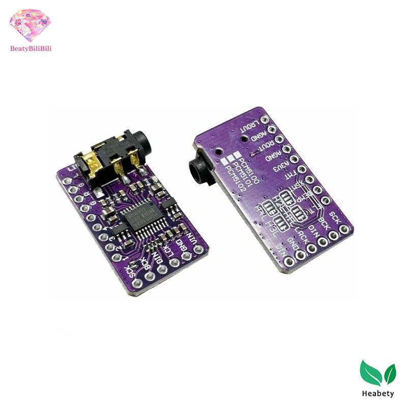 Heabety PCM5102A Giao diện Bộ giải mã DAC I2S GY-PCM5102 Mô-đun máy nghe nhạc I2S cho Raspberry Pi P