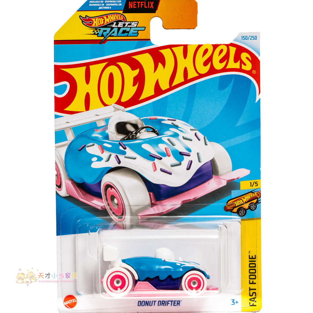 Không. 40 DONUT DRIFTER DONUT Ô tô màu hồng với màu xanh HOT WHEELS HOT WHEELS LET